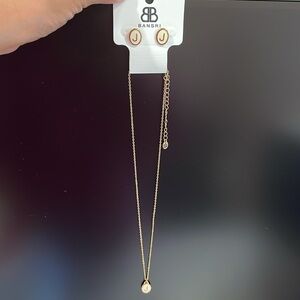 Bansri Jewelry Gold J Necklace Earrings Set New